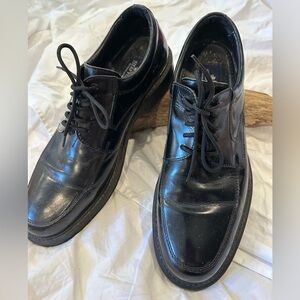 Stafford Oxfords black leather mens dress shoes size 12